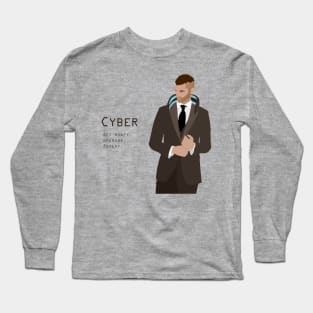 Cyberpunk suit slogan Long Sleeve T-Shirt